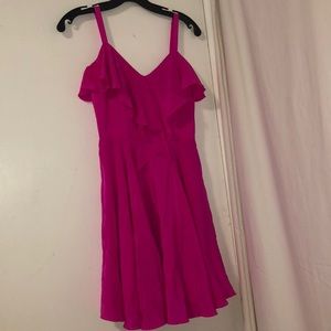 Silk hot pink dress